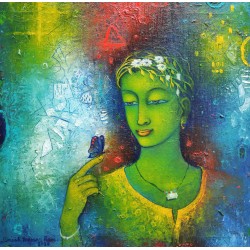 DINESH KUMAR RAM-(Women with butterfly)