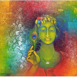 DINESH KUMAR RAM- (Woman with Peacock feather)